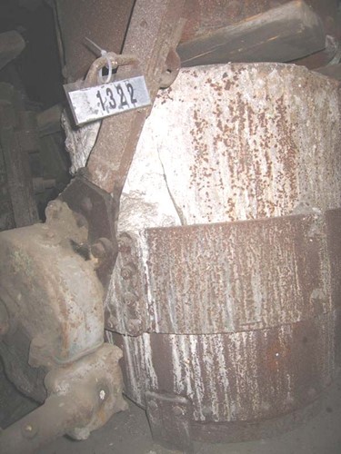 Poche de coulée COLLIN, ± 1,8 t, avec réducteur à bain d'huile